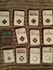 (12) twelve US dimes including Silver Dimes Also!