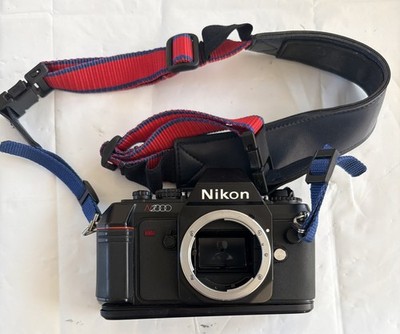 Nikon N2000 35mm Film SLR Camera Body AS IS For Parts / Repair Body Only   - 26