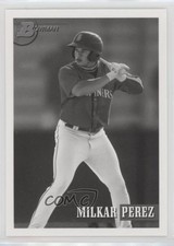 2021 Bowman Heritage Prospects Black & White Milkar Perez #169 13bp