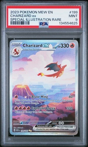 PSA 9 Charizard ex 151 Special Illustration Rare SIR Pokemon Card #199 Mint LOOK