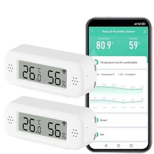 Smart Digital Thermometer Hygrometer, WiFi Indoor Temperature & Humidity Sens...