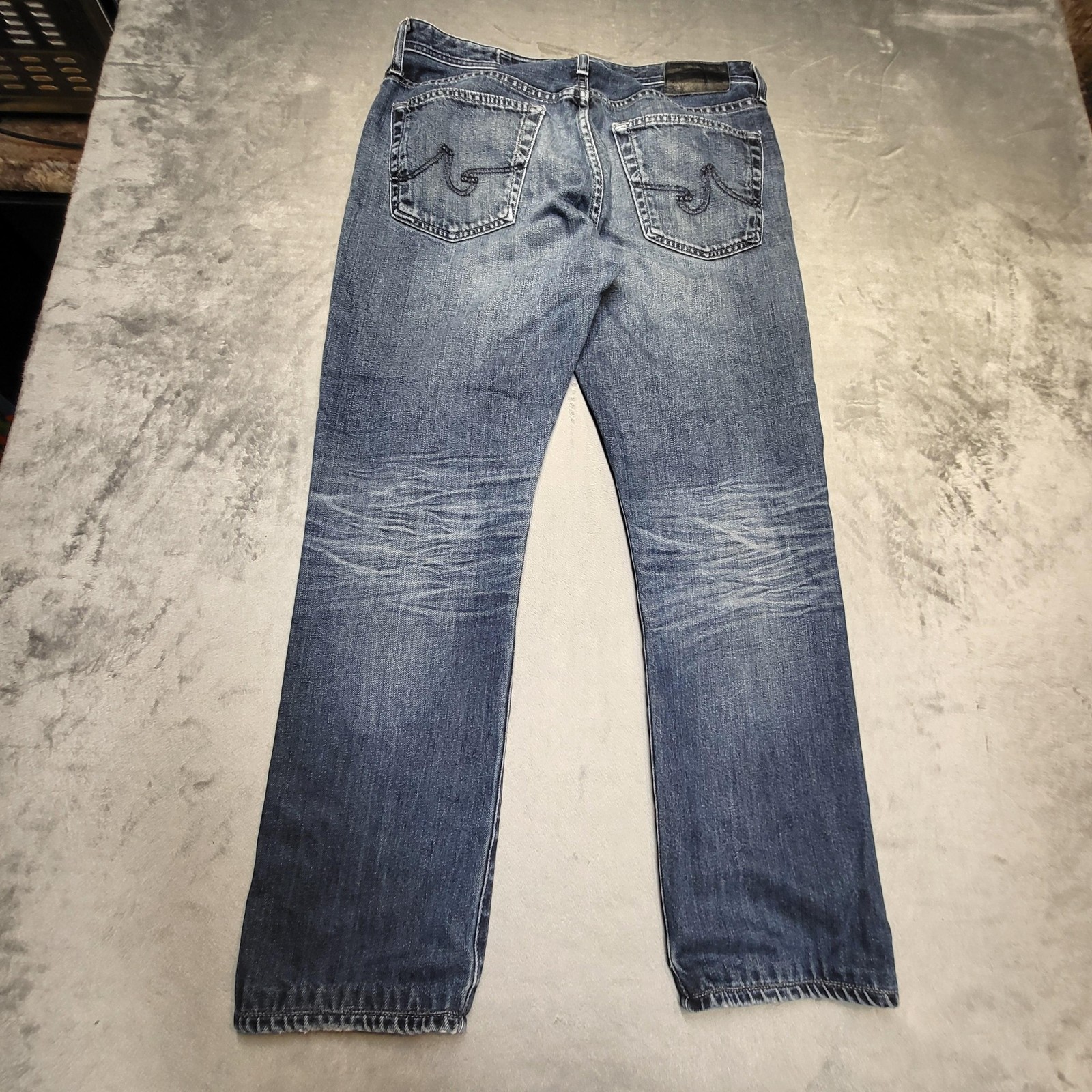 AG Adriano Goldschmied Everett Jeans Mens 34x34 Blue Medium Wash Slim Straight thumbnail 9
