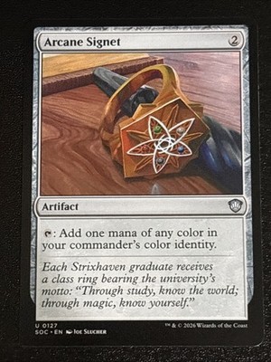 MTG Commander: Secrets of Strixhaven Arcane Signet 0127 NM