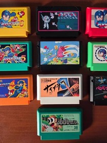 10 GAMES LOT for Nintendo Famicom NES MegaMan Parodius Macross Twin Bee Ninja +