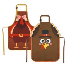 Thanksgiving Aprons for Kids, Funny Turkey Aprons for Children