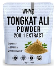 WHYZ Tongkat Al Powder  Pure Longjack 200:1 Extract Eurycoma Longifolia 113gr