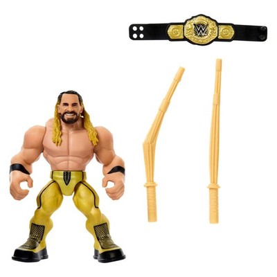 WWE Knuckle Crunchers SETH 'FREAKIN' ROLLINS w/Belt & Kendo Sticks