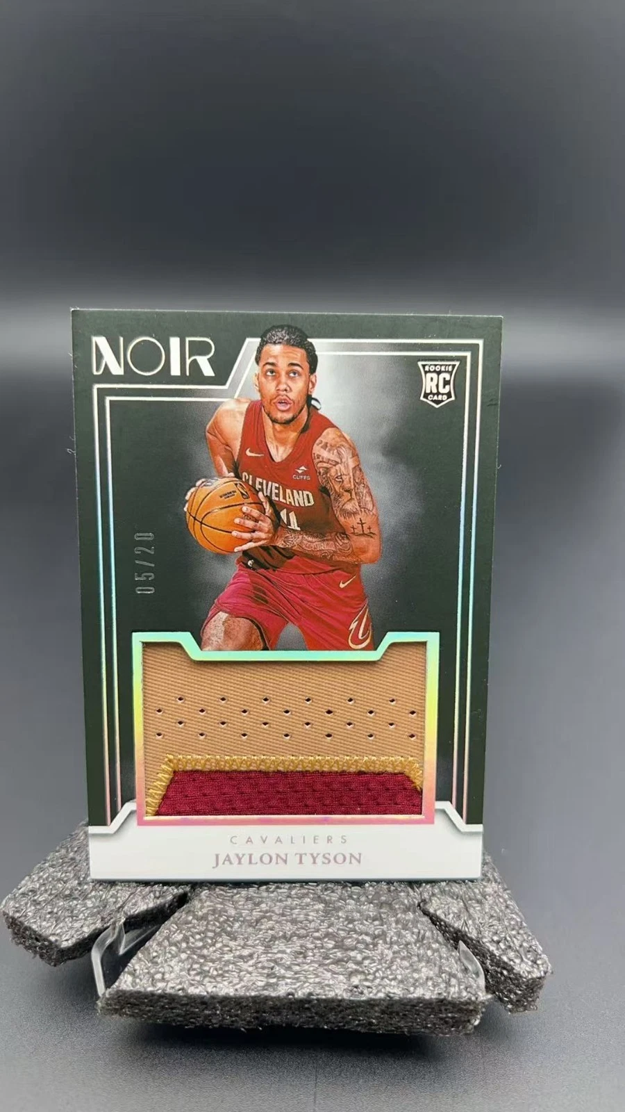 2024-25 Panini Noir Jaylon Tyson Rookie Jumbo Patch /20 Cavaliers #15308 S