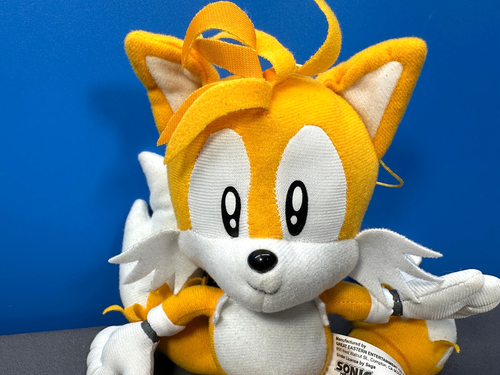 SONIC THE HEDGEHOG TAILS PLUSH STUFFED ANIMAL 9" SEGA GE GREAT EASTERN NEW TAGS - Picture 2 of 8