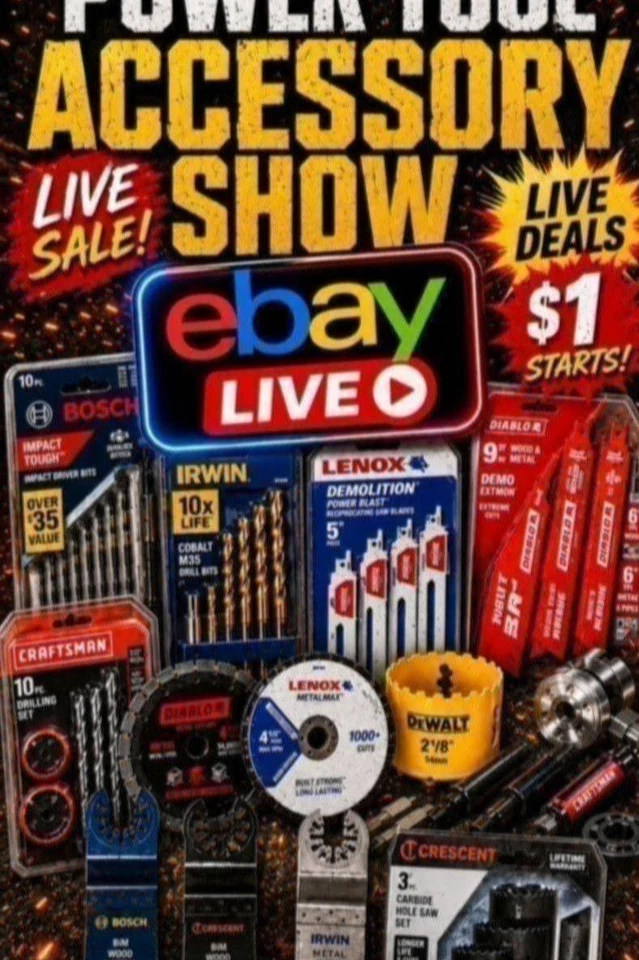 🔥 TOOL ACCESSORY BLOWOUT 1$ STARTS
