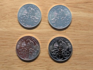 4 x 1 oz Unze 2011 Silber Münze Österreich Wiener Philharmoniker Feinsilber