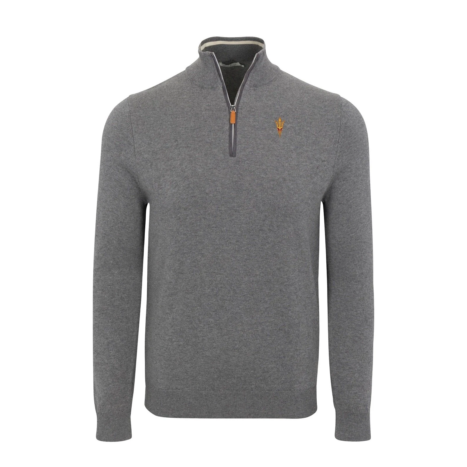 NWT Collars & Co Arizona State Luxury Cotton & Cashmere Quarter Zip Sweater XL