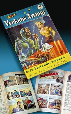 SUPERMAN 1942 Nr. 29 SCI FI ROMANHEFT MAGAZIN COMIC ANTEIL - absolute RARITÄT