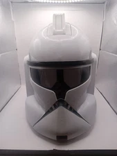 Star Wars CLONE Storm TROOPER Talking Voice Changer HELMET 2008 TESTED & WORKS