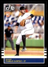 Pablo Lopez 2019 Donruss #203 Miami Marlins MLB READ FREE SHIPPING AutographDen
