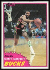 1981-82 Topps #MW99 Sidney Moncrief