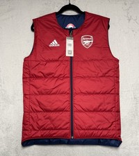 Image of Arsenal x TFL Reversible Gilet Padded Jacket 2021/22 Adidas Bodywarmer - Small