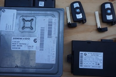 2007 BMW 328i 3.0L E90 DME 7576297 CAS3 6943835 ECU with Two Key Fob MSV80.0