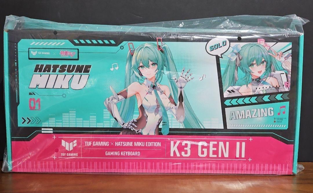 ASUS TUF Gaming K3 Gen II Hatsune Miku Limited RGB Keyboard Japan