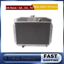 Cooling For 1961-1964 Ford Truck F-100 F-150 F-250 F-350 3rows Aluminum Radiator