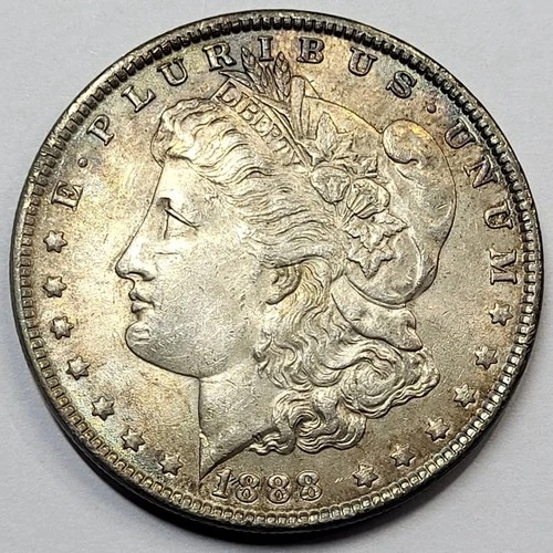 1888 U.S Silver Morgan Dollar XF+ -Toning
