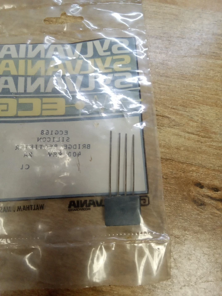 Sylvania ECG168 Silicon Bridge Rectificador 400 PRV 2A Foto 2 de 2