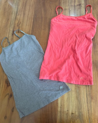 Vintage Y2K Aeropostale Cami Tank Top Bra Strappy Bundle Lot Gray Pink Red Small