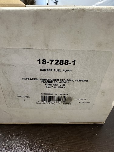 Sierra 18-7288-1 Marine Fuel Pump Mercury 812454A1 812454A3 862048A1 97399 - Picture 3 of 3