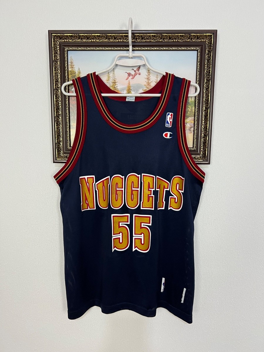 Vintage 90's Champion Denver Nuggets NBA Mutombo Jersey Mens Shirt