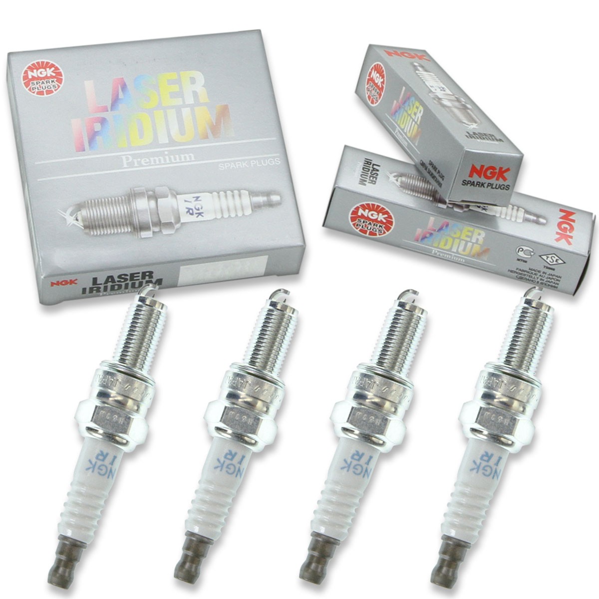 4pcs 2013 Suzuki RMZ250 NGK Laser Iridium Spark Plugs 249cc 15ci Kit Set go