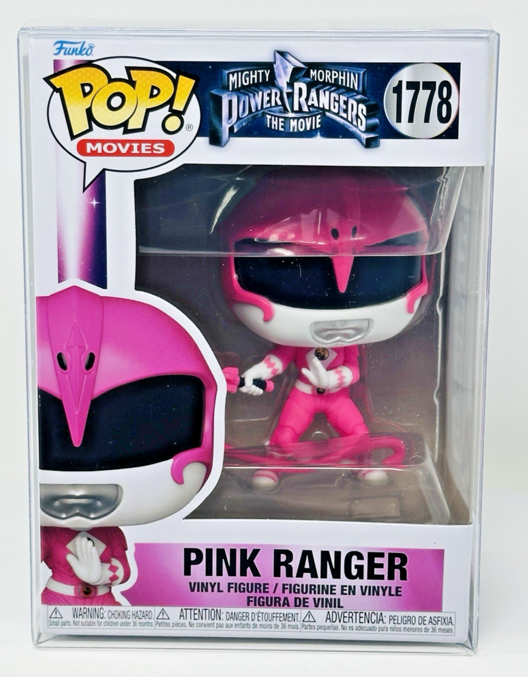 Funko Pop! Power Rangers: Pink Ranger #1778 with Premium Protector - New