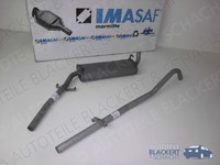 Imasaf Auspuffset Mitteltopf + Endrohr für Audi 80 1.3 (80/82B1) 1972-1973