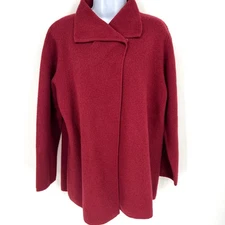 Field Manor 100% Australian Wool Sweater Coat Size S 