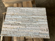 CLEARANCE 7.5m2 Oyster Quartz Split Face Waterfall Wall Cladding tiles REF 427