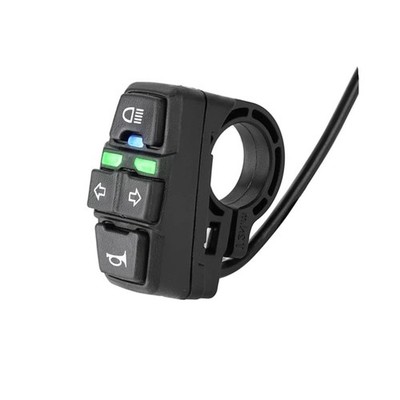 Universal Ebike Light and Horn Switch Turn Signal Switch 3 in 1 Motorcycle HeadL