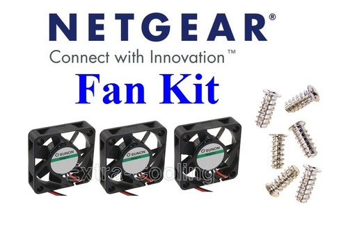 Netgear GS748T Fan KIT. 3x Quiet Replacement Fans, Brand New - Picture 1 of 6