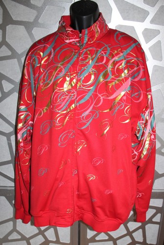 VINTAGE PELLEPELLE RED/GOLD LOGO SIGNATURE JOGGER JACKET ( SZ: 2X) - Picture 9 of 9