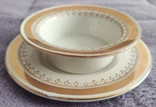 Ramekin Creme Pot Booths Silicon China Or Repousse England Porcelain Very Good