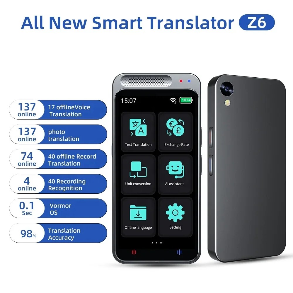 美品 VORMOR Z６ A i翻訳機 多機能モデル VORMOR Z6 New Arrival Language Translator Device, Portable