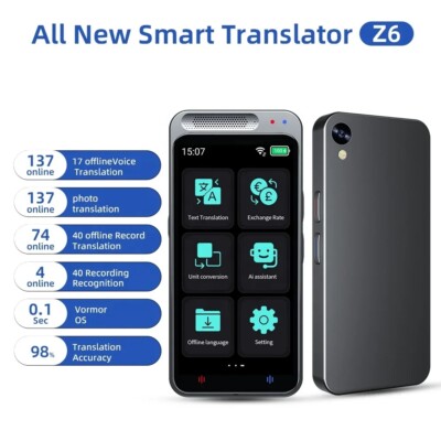 VORMOR Translator Z6 AI翻訳機 音声翻訳 S1a3425bf132e41aa91288fe5388d4