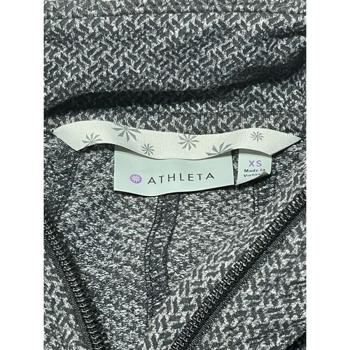 Athleta Wonens Full Zip Sweater Black Gray Size XS See Pics for Measurements - 第 4/6 張圖片