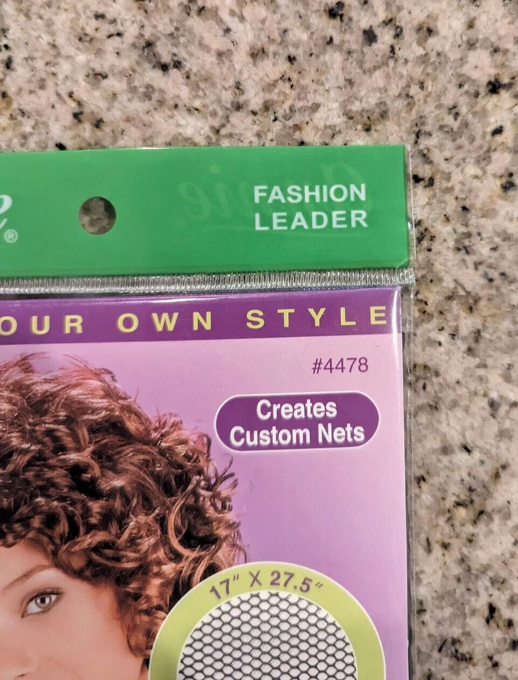 НОВАЯ СЕТКА ДЛЯ ВОЛОС ANNIE BLACK WEAVING #4478 100% ПОЛИЭСТЕР СЕТКА 17 дюймов x 27,5 дюйма - Изображение 3 из 4