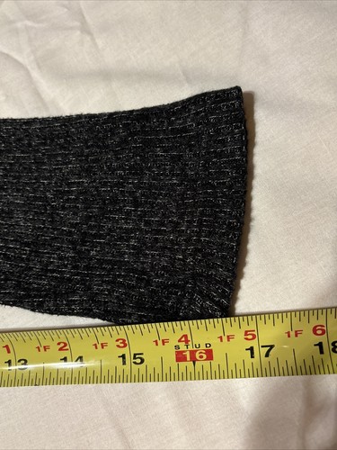 EUC Kenneth Cole Pullover Hoodie Long Sleeve Drawstring Tie Neck Size M Black - Picture 7 of 8