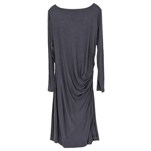 Vestido Darcey Soft Surroundings XL Negro Manga Larga Forrado Lado Acanalado Debajo de la Rodilla - Imagen 11 de 12