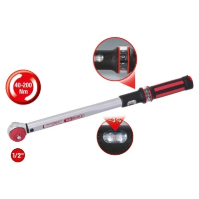 KS Tools 1/2" ERGOTORQUE®precision Quick-Lock Drehmomentschlüssel, 20-100Nm - 51 - Bild 1 von 4