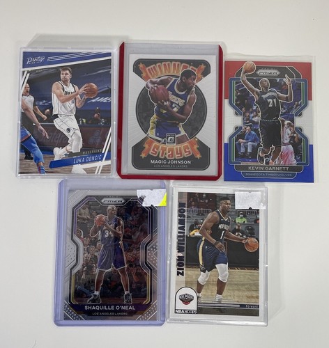 17x NBA Cards Lot Lebron x10 Doncic x3 Garnett O’Neal Williamson Magic Johnson - Picture 12 of 14