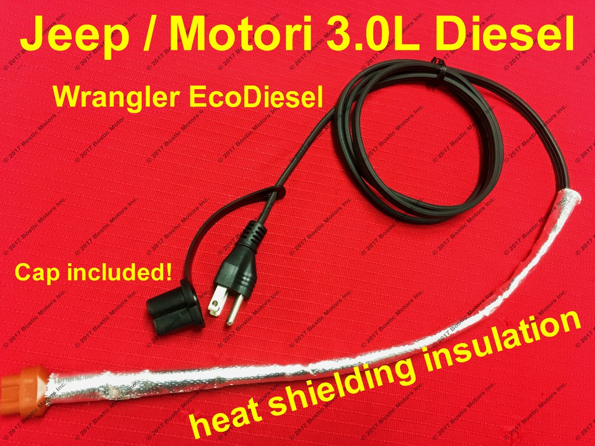 2014-2019 JEEP 3.0L DIESEL ENGINE BLOCK HEATER CORD WRANGLER Motori 3.0L |  eBay