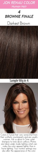 EASIPART by JON RENAU, REMY Human Hair Topper, 8", 12" or 18" Length, ALL COLORS - 第 15/47 張圖片