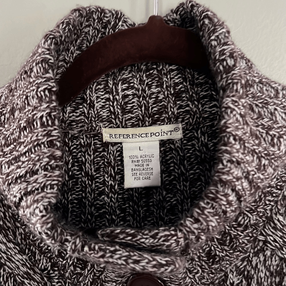 Reference Point Multi-Color Brown Button Down Car… - image 14