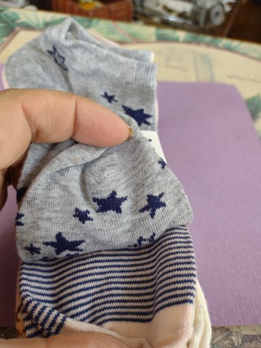 Old Navy Girls size large ankle novelty muli-color socks 7 pack - Picture 2 of 8